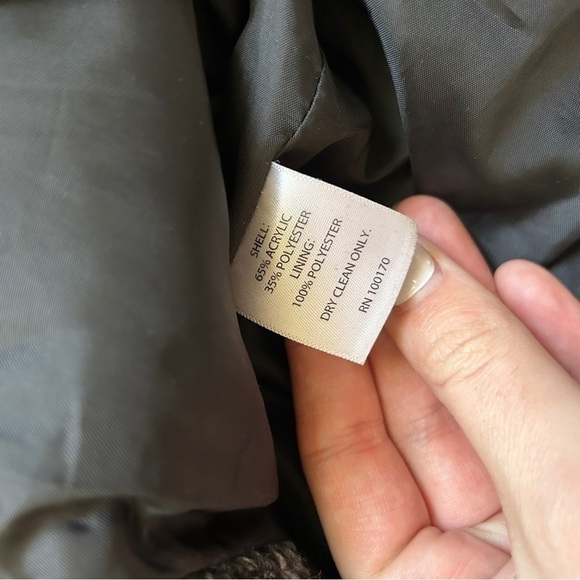 A. Giannetti Black Grey Tweed Blazer Suit Jacket Formal Small - Picture 4 of 7